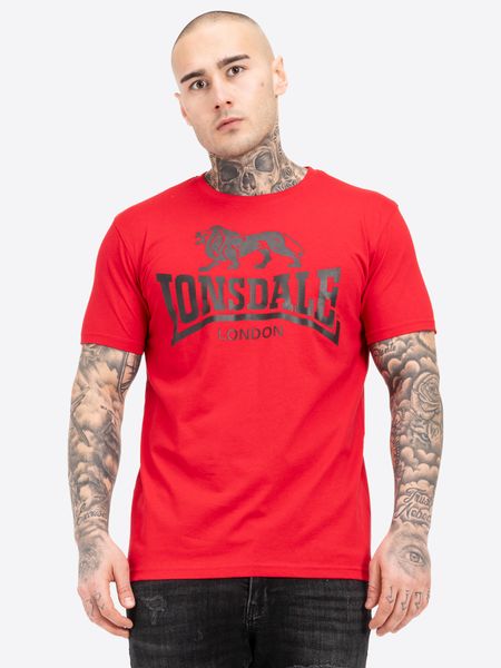 T-shirt o klasycznym kroju Lonsdale Logo. Białe t-shirty męskie Lonsdale, xl, bez wzorów, z bawełny, bez kołnierzyka. Za 119.50 zł.