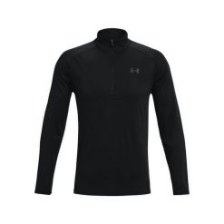 Bluza fitness męska Under Armour Tech 2.0 1/2 Zip. Czarne bluzy bez kaptura męskie Under Armour, bez wzorów, sportowe, bez kołnierzyka, bez ramiączek. Za 235.50 zł.