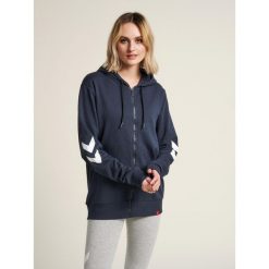 Kurtka z kapturem Hummel hmlLEGACY zip. Niebieskie kurtki damskie HUMMEL, s, bez wzorów, sportowe, z kapturem. Za 194.00 zł.