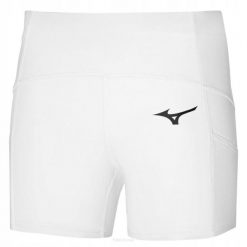 Spodenki tenisowe damskie Mizuno Short Tight. Białe szorty damskie Mizuno, bez wzorów, z materiału. Za 127.40 zł.