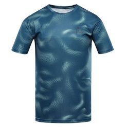 Koszulka męska Alpine Pro Quatr szybkoschnąca. Niebieskie t-shirty sportowe męskie Alpine Pro, m, bez ramiączek, na fitness i siłownię. W wyprzedaży za 69.00 zł.