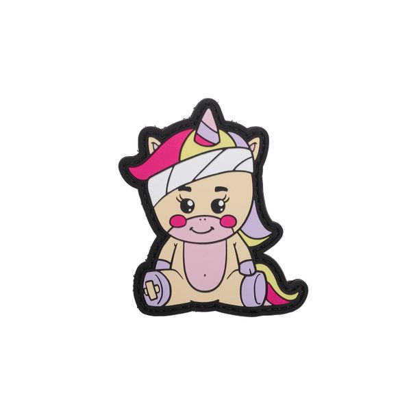 Naszywka z rzepem PVC z motywem jednorożca Elitex Training na plecaki. Czarne plecaki damskie ELITEX TRAINING, z aplikacjami. Za 29.99 zł.