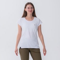 Koszulka wspinaczkowa damska Simond Vertika. Białe bluzki damskie SIMOND, l, bez wzorów, z bawełny, bez kołnierzyka. Za 69.99 zł.