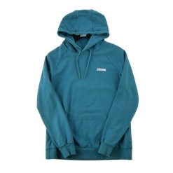 Second life - Bluza męska z kapturem - Jak nowy. Niebieskie bluzy sportowe męskie Gymshark, bez wzorów, z materiału, sportowe, bez kołnierzyka, bez ramiączek. Za 106.46 zł.
