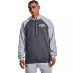 Bluza męska Under Armour Rival WM Colorblock HD. Szare bluzy bez kaptura męskie Under Armour, m. Za 129.99 zł.