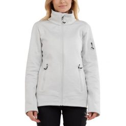 Sweter polarowy damski Fundango Antila Fleece. Białe swetry klasyczne damskie Fundango, l, z polaru, bez kołnierzyka. Za 199.90 zł.