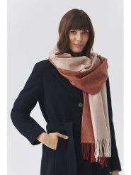 TATUUM Szal w kolorze beżowo-pomarańczowym - 184 x 42 cm rozmiar: onesize. Brązowe szaliki i kominy damskie Tatuum, bez wzorów, z materiału. Za 82.83 zł.