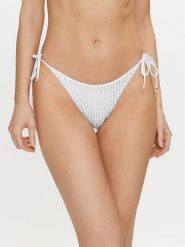 Guess Dół od bikini E4GO06 KC5Z0 Biały. Białe bikini damskie Guess, z aplikacjami. Za 399.99 zł.