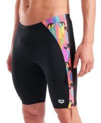 Jammery Arena Tropical Delight - spodenki do kolan. Czarne szorty męskie Arena, z poliesteru, bez kołnierzyka. Za 229.99 zł.