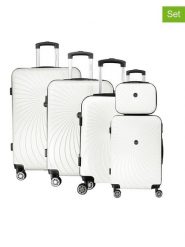 Canadian Peak 5-częściowy zestaw "Sunlighteak" w kolorze białym rozmiar: onesize. Białe walizki Canadian Peak, bez wzorów, z materiału. Za 543.99 zł.
