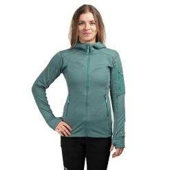 Bluza wspinaczkowa damska Modulus Hoody Women. Zielone bluzy z kapturem damskie RAB. Za 539.99 zł.