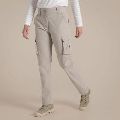 Spodnie trekkingowe damskie Craghoppers NosiLife Jules. Brązowe spodnie dresowe damskie CRAGHOPPERS, na lato, bez wzorów. Za 409.99 zł.