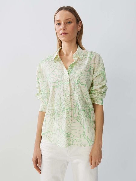 Someday Bluzka w kolorze zielono-żółtym rozmiar: S. Zielone bluzki damskie Someday, s, bez wzorów, z bawełny, bez kołnierzyka, bez ramiączek. Za 140.86 zł.