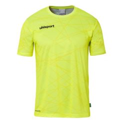 Koszulka bramkarska z krótkim rękawem Uhlsport Prediction. Białe t-shirty sportowe męskie UHLSPORT, l, z materiału, bez ramiączek, do piłki nożnej. Za 185.80 zł.