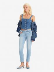 Levi's Dżinsy - Boyfriend fit - w kolorze błękitnym rozmiar: W29/27. Niebieskie jeansy damskie Levi's. Za 158.47 zł.