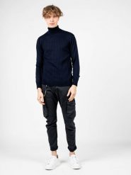 Xagon Man Sweter | A22081 K1 103G | Mężczyzna | Granatowy. Niebieskie swetry męskie Xagon, l, bez wzorów, z tkaniny, bez kołnierzyka. W wyprzedaży za 299.00 zł.