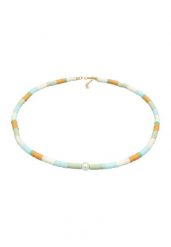 Elli Damskie koraliki Surfer Heishi z perłami shell core w srebrze próby 925 Sterling Silver Naszyjniki 1 ct. Szare naszyjniki damskie Elli, pozłacane. Za 328.99 zł.