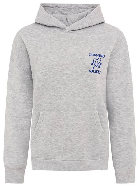 Zwillingsherz Bluza "Running" w kolorze szarym rozmiar: L/XL. Szare bluzy z nadrukiem damskie Zwillingsherz, l. Za 158.47 zł.