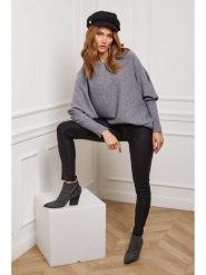 Joséfine Sweter "Jackson" w kolorze szarym rozmiar: S. Szare swetry klasyczne damskie Joséfine, s, z kaszmiru, bez kołnierzyka. Za 217.99 zł.