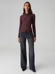 OPUS Dżinsy "Miva" - Comfort fit - w kolorze antracytowym rozmiar: 40/L32. Czarne jeansy damskie Opus, z podwyższonym stanem. Za 143.99 zł.