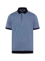 Bugatti koszulka polo Mężczyźni Bawełna (100%) niebieski, L. Niebieskie koszulki polo męskie Bugatti, l, bez wzorów, z bawełny, bez ramiączek. Za 229.95 zł.