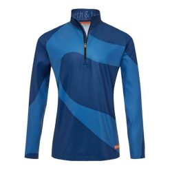 Bluza narciarska Męska Gareth & Lucas The One Hundred and Six. Niebieskie bluzy bez kaptura męskie GARETH & LUCAS, m, z elastanu. Za 229.99 zł.