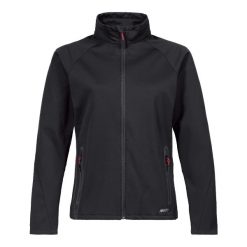 Damska kurtka wodoodporna Musto Essential Softshell. Czarne kurtki damskie Musto, bez wzorów, z softshellu, bez kaptura. Za 629.50 zł.