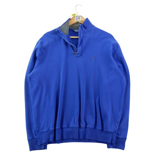 Bluza męska Polo Golf bluza z półzamek. Niebieskie bluzy bez kaptura męskie Ralph Lauren, l, z materiału. Za 168.96 zł.