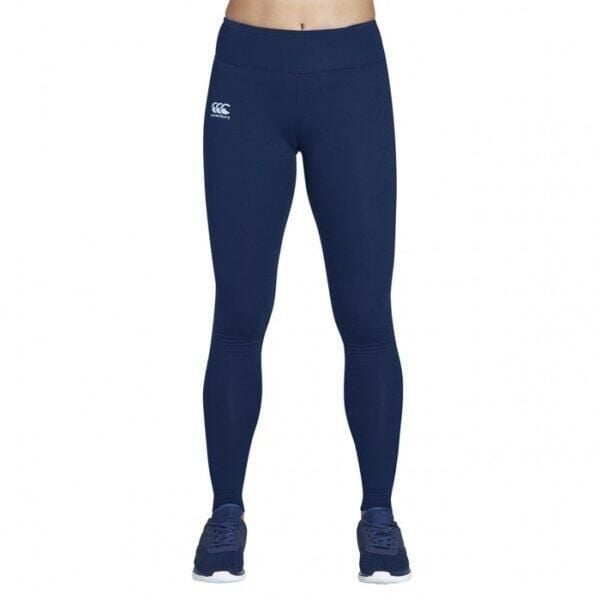 Długie legginsy damskie Canterbury Vapodri. Niebieskie legginsy damskie CANTERBURY, l, bez wzorów, z materiału, na fitness i siłownię. Za 312.50 zł.