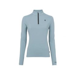 Damska koszulka jeździecka z długim rękawem Cavallo Bria. Brązowe bluzki sportowe damskie CAVALLO, bez kołnierzyka, bez ramiączek. Za 384.50 zł.