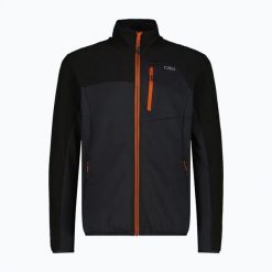 Bluza polarowa CMP Glimra. Szare bluzy z kapturem damskie CMP, l, z elastanu. Za 279.99 zł.