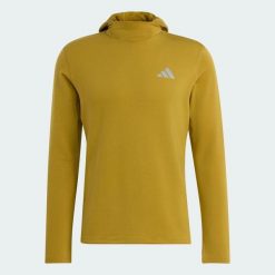 Bluza dresowa adi365 Running Essentials Winterized Long Sleeve Hooded. Zielone bluzy z kapturem męskie Adidas, na zimę, l, z dresówki. Za 259.00 zł.