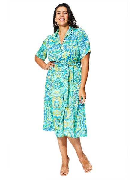 Aller Simplement Sukienka w kolorze niebiesko-zielonym rozmiar: 42/44. Niebieskie sukienki damskie Aller Simplement, na co dzień, bez wzorów, z tkaniny, bez kołnierzyka, bez ramiączek, mini, proste. Za 56.99 zł.