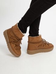 Bellucci Botki zimowe w kolorze jasnobrązowym rozmiar: 36. Brązowe botki damskie Bellucci, na zimę, bez obcasa, bez zapięcia. Za 166.10 zł.