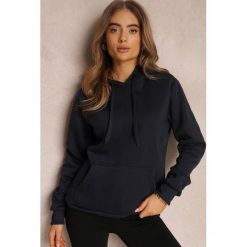 Granatowa Bluza z Kapturem Corbetes. Niebieskie bluzy z kapturem damskie Renee, l, z dresówki. Za 44.99 zł.