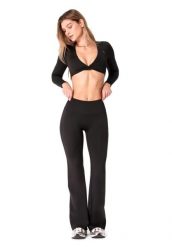 Legginsy Carpatree Plain Flare. Czarne legginsy damskie Carpatree, s, bez wzorów, z dzianiny. Za 175.99 zł.
