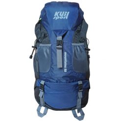 Plecak Mountains 50 L na wędrówki niebieski. Niebieskie plecaki damskie KUBISPORT, bez wzorów. Za 167.00 zł.