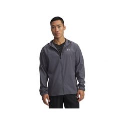 Kurtka wodoodporna Under Armour Velociti Pro Storm. Szare kurtki męskie Under Armour, l, bez wzorów, z materiału, bez kaptura. Za 405.60 zł.