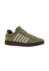 Buty K-Swiss COURT TIEBRK II SDE (09492-367-M). Brązowe buty trekkingowe męskie K-Swiss, z zamszu, bez zapięcia, na fitness i siłownię. Za 345.30 zł.