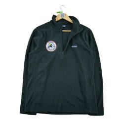 Second life - Bluza polarowa męska czarna - Stan bardzo dobry. Czarne bluzy z kapturem męskie Patagonia, l, z materiału. Za 212.96 zł.