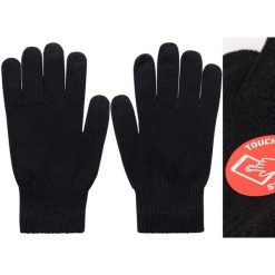 Cienkie rękawiczki Touch Screen Martes Safby. Czarne rękawiczki damskie MARTES, na jesień, bez wzorów, z dzianiny. Za 19.99 zł.