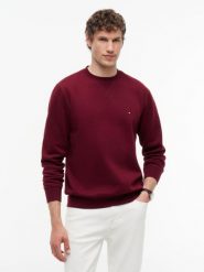 Tommy Hilfiger Bluza Mężczyźni Materiał dresowy czerwony, M. Czerwone bluzy bez kaptura męskie Tommy Hilfiger, m, z dresówki. Za 409.95 zł.