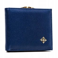 Portfel damski Milano Design PP-SF-1814-A-BL granatowy. Niebieskie portfele damskie MILANO DESIGN, bez wzorów. Za 27.99 zł.
