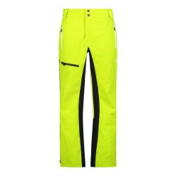 Spodnie narciarskie CMP. Żółte spodnie materiałowe męskie CMP, bez wzorów, sportowe. Za 802.10 zł.