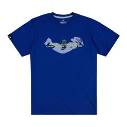 Koszulka MANTO Halftone. Niebieskie bluzki sportowe damskie Manto, l, bez wzorów, bez ramiączek. Za 84.99 zł.