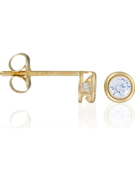ATELIER DU DIAMANT Złote kolczyki-wkrętki "philtre d'amour" z cyrkoniami rozmiar: onesize. Białe kolczyki damskie ATELIER DU DIAMANT, z cyrkonią, złote. Za 279.78 zł.