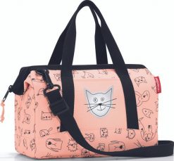 Torba Allrounder Kids Cats and Dogs XS różowa. Czerwone torebki dziecięce Reisenthel. W wyprzedaży za 97.30 zł.