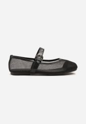 Czarne Siateczkowe Balerinki z Ozdobnym Paskiem Odraelle. Czarne sukienki niemowlęce Born2be, na lato, z aplikacjami, bez ramiączek. Za 39.99 zł.