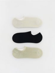 Krótkie skarpetki 3 pack - czarny. Czarne skarpetki damskie Reserved, bez wzorów. W wyprzedaży za 22.99 zł.