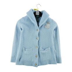 Second life - Swetry damskie z wełny jasno niebieskie - Stan dobry. Niebieskie swetry klasyczne damskie Ralph Lauren, l, z jeansu, bez kołnierzyka. Za 127.76 zł.